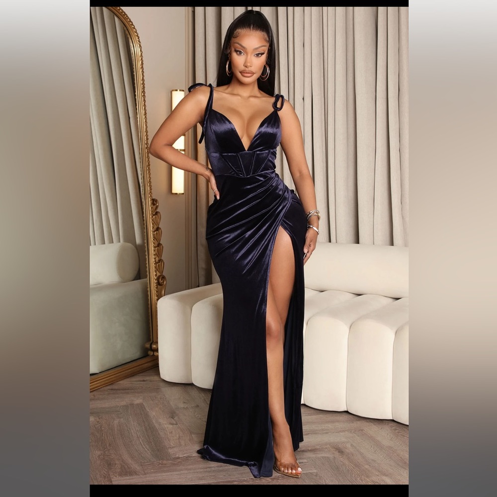 Sexy Velvet Maxi Dress